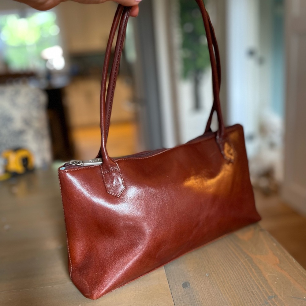 HOBO Rich Brown Leather Shoulder Bag